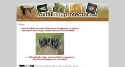Desktop Screenshot of foxtaildogprotector.com