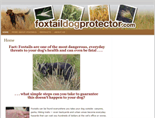 Tablet Screenshot of foxtaildogprotector.com